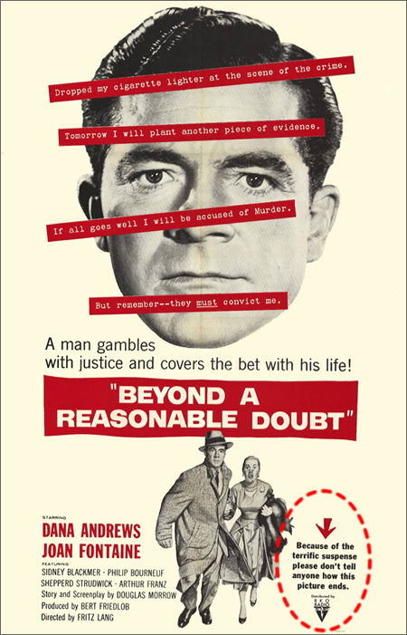 смотреть фильм По ту сторону разумного сомнения  / Beyond a Reasonable Doubt онлайн бесплатно без регистрации